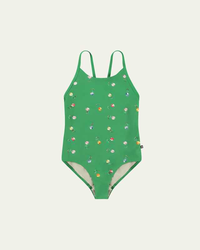 Girl's Narice One-Piece Swimsuit, Size 0M